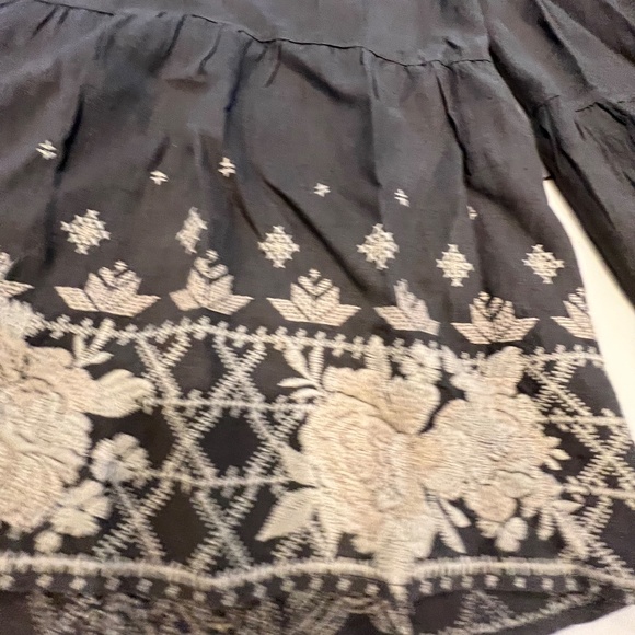 Johnny Was Sienne Wide-Leg Tiered Linen Palazza Boho Pants - Picture 4 of 7